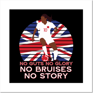 No guts no glory no bruises no story Posters and Art